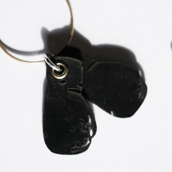 Laser Cut Boxing Gloves Necklace